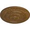 Ekena Millwork Christopher Ceiling Medallion, Hand-Painted Smokey Topaz Crackle, 26 5/8"OD x 2 1/4"P CM26CSSTC - alternate 2